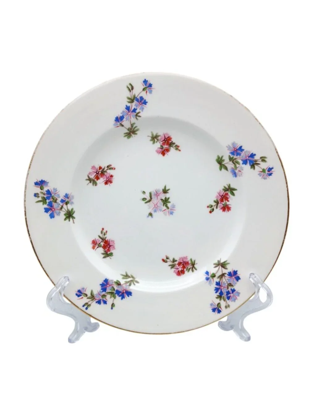 Spode Copeland 4687 Blue Pink Floral  9